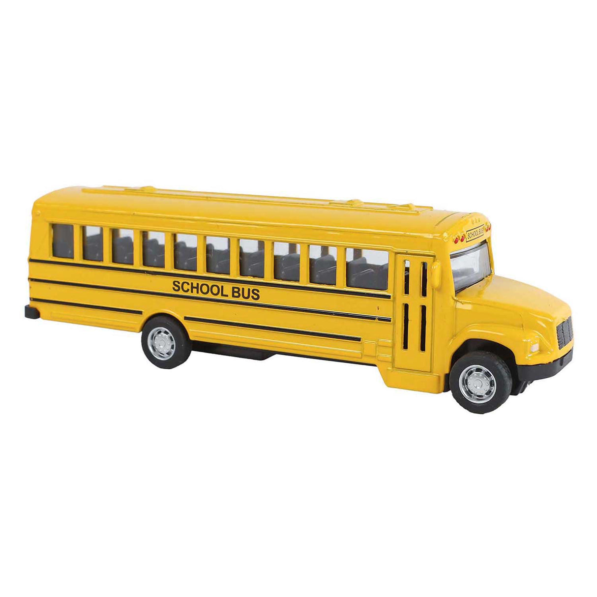2-play amerikansk skolebus pull back - 14cm