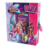 Mermaid stars diary with storage box and lock