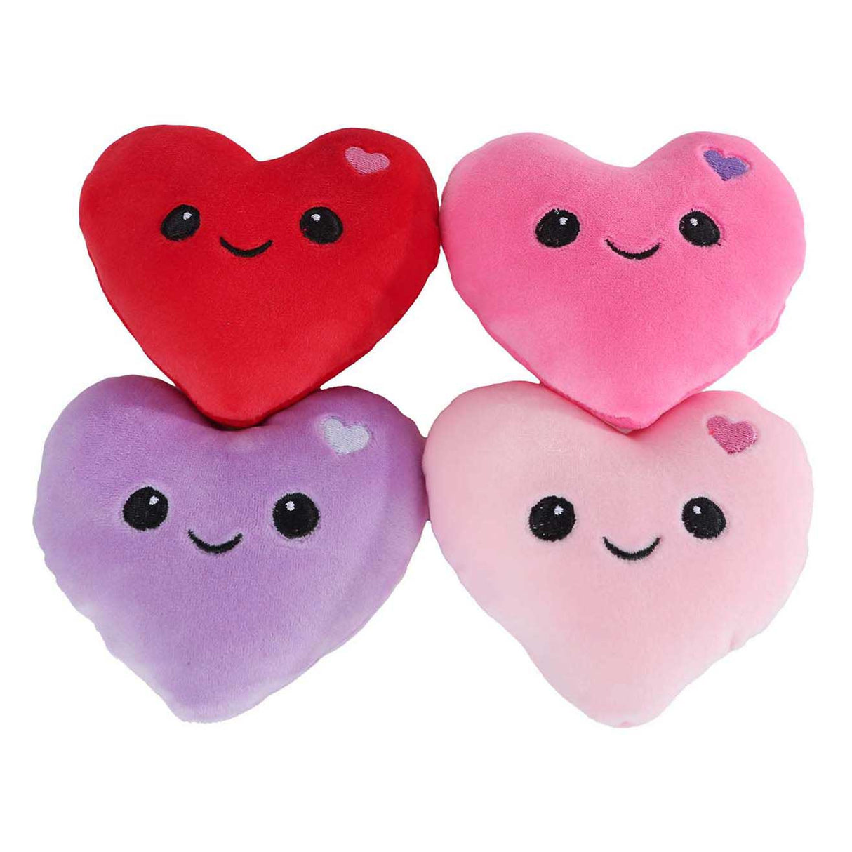 Fluffy menu pluche ijsje met 4 hartjes - 36cm