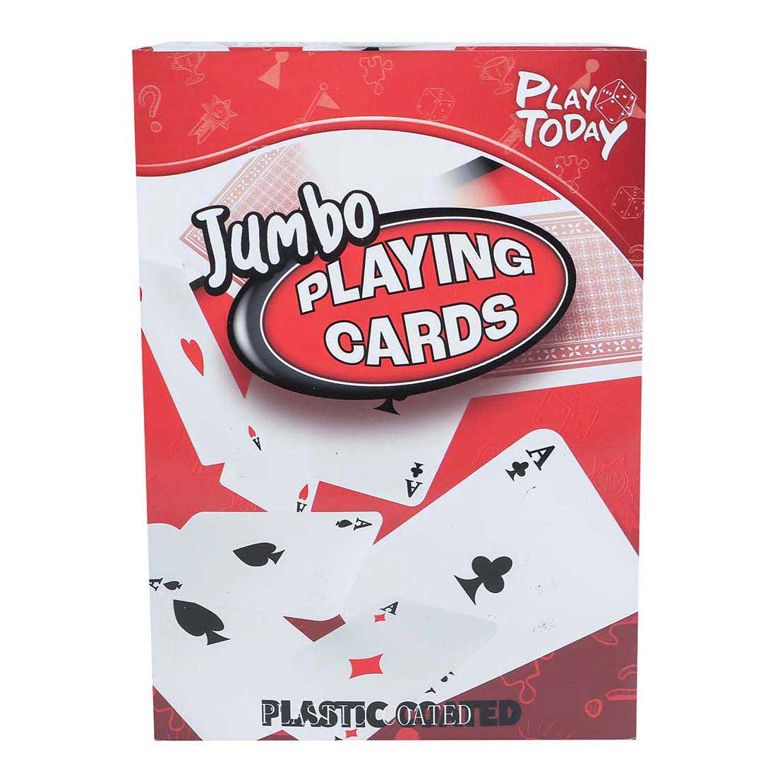 Play today jumbo playing cards, 17.5cm