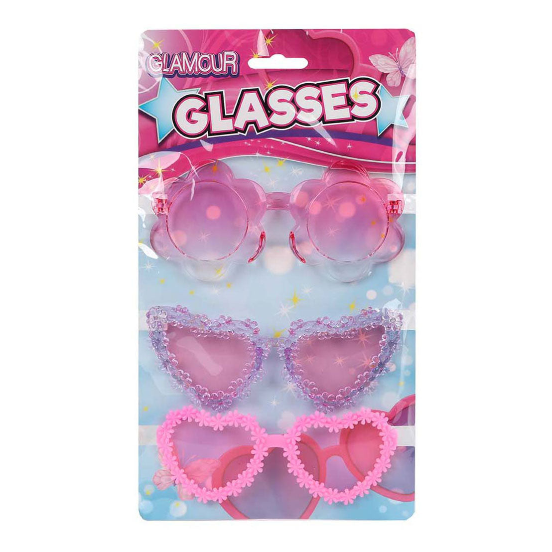 Glamor trendy girl glasses - 3 pcs.