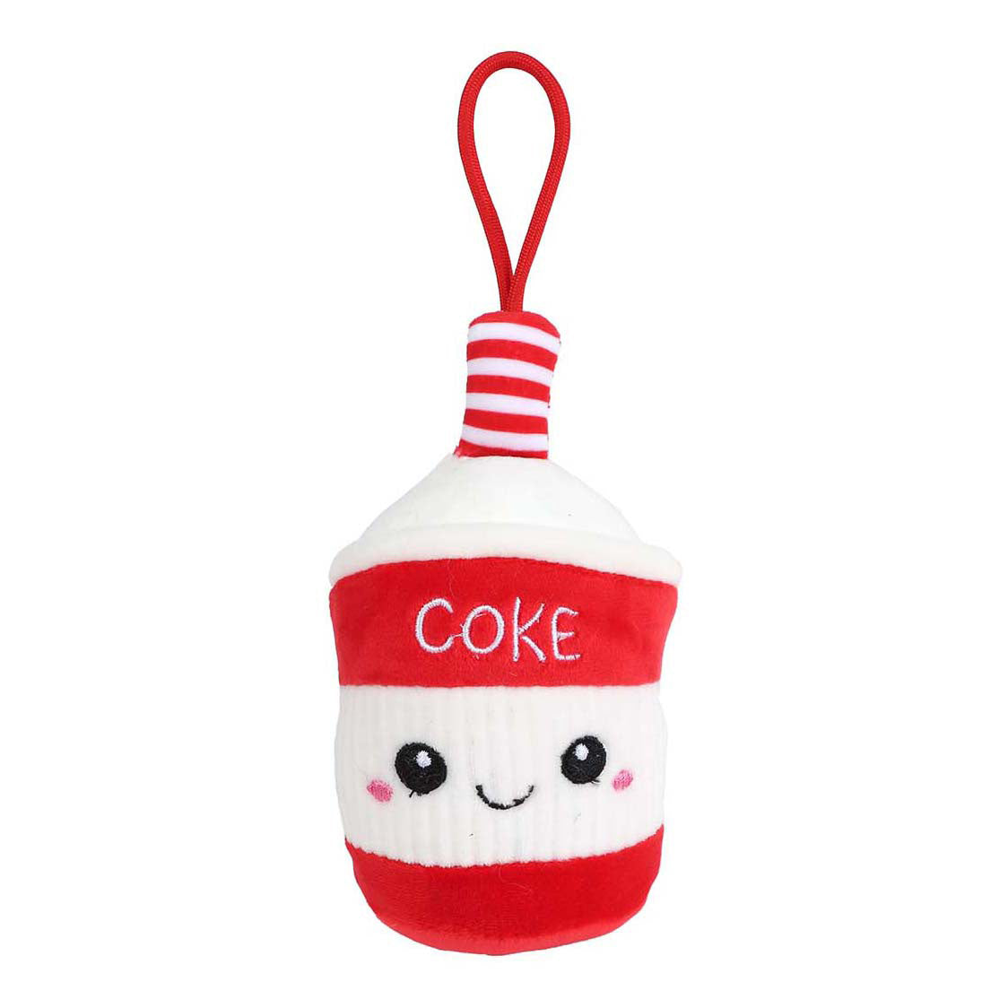 Fluffy menu fastfood sleutelhanger pluche - 9-12cm
