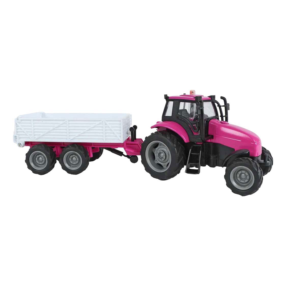 Kids globe tractor with trailer die cast rose l g