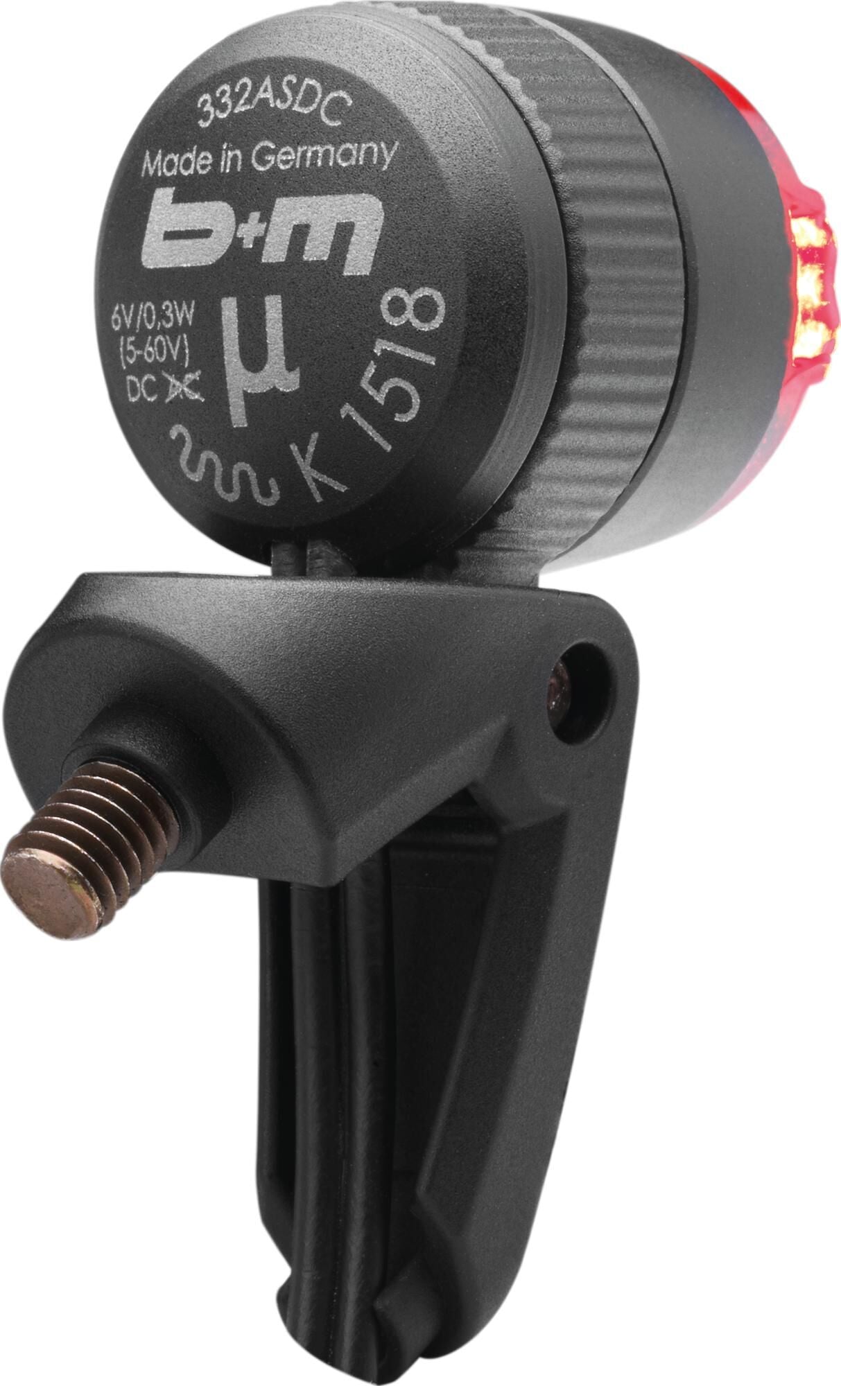 Busch + müller busch müller led achterlicht mü e led rear light b m mü e fender stay at.black