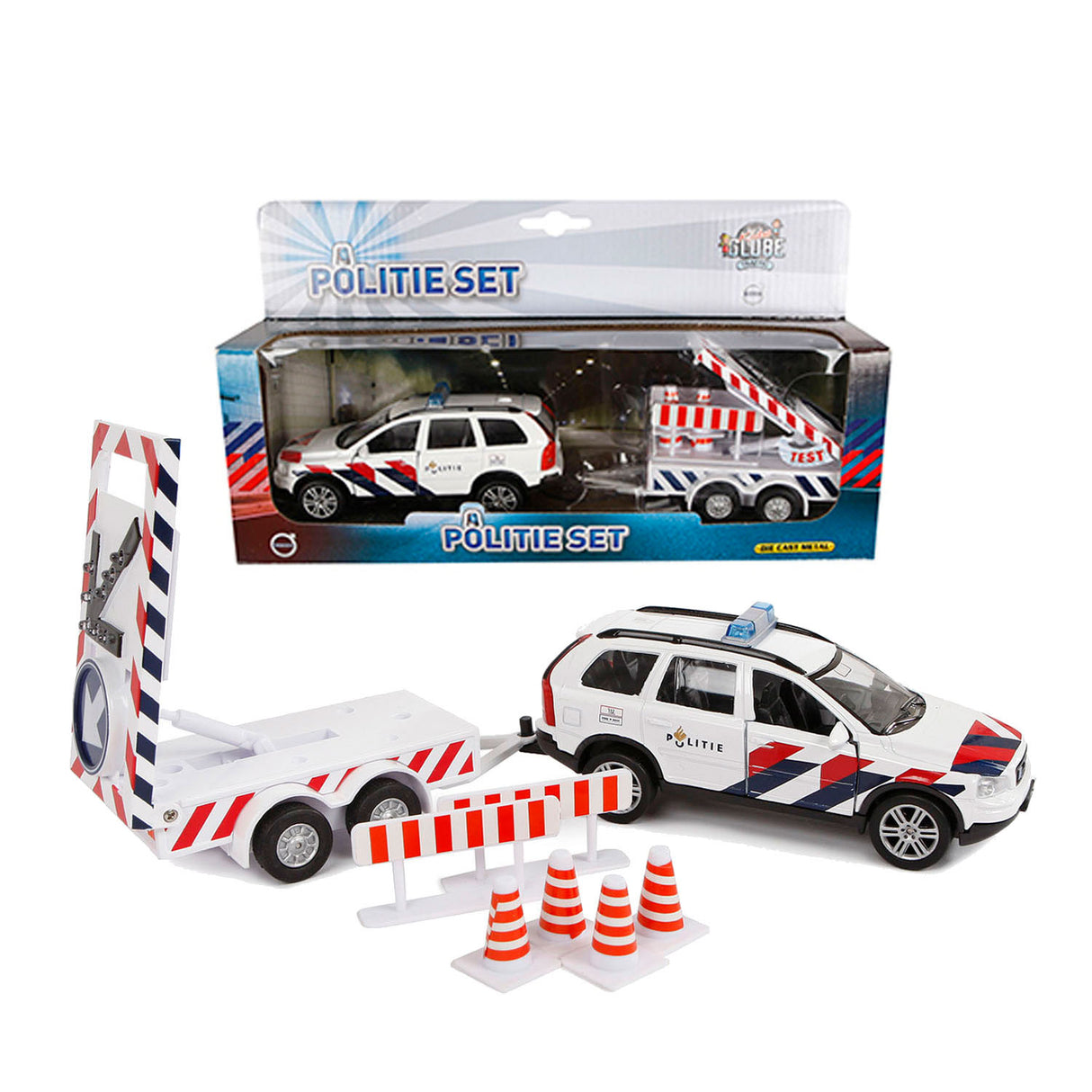 Kids Globe Globe Die Cast Police Volvo XC90 z Arrowwagen NL