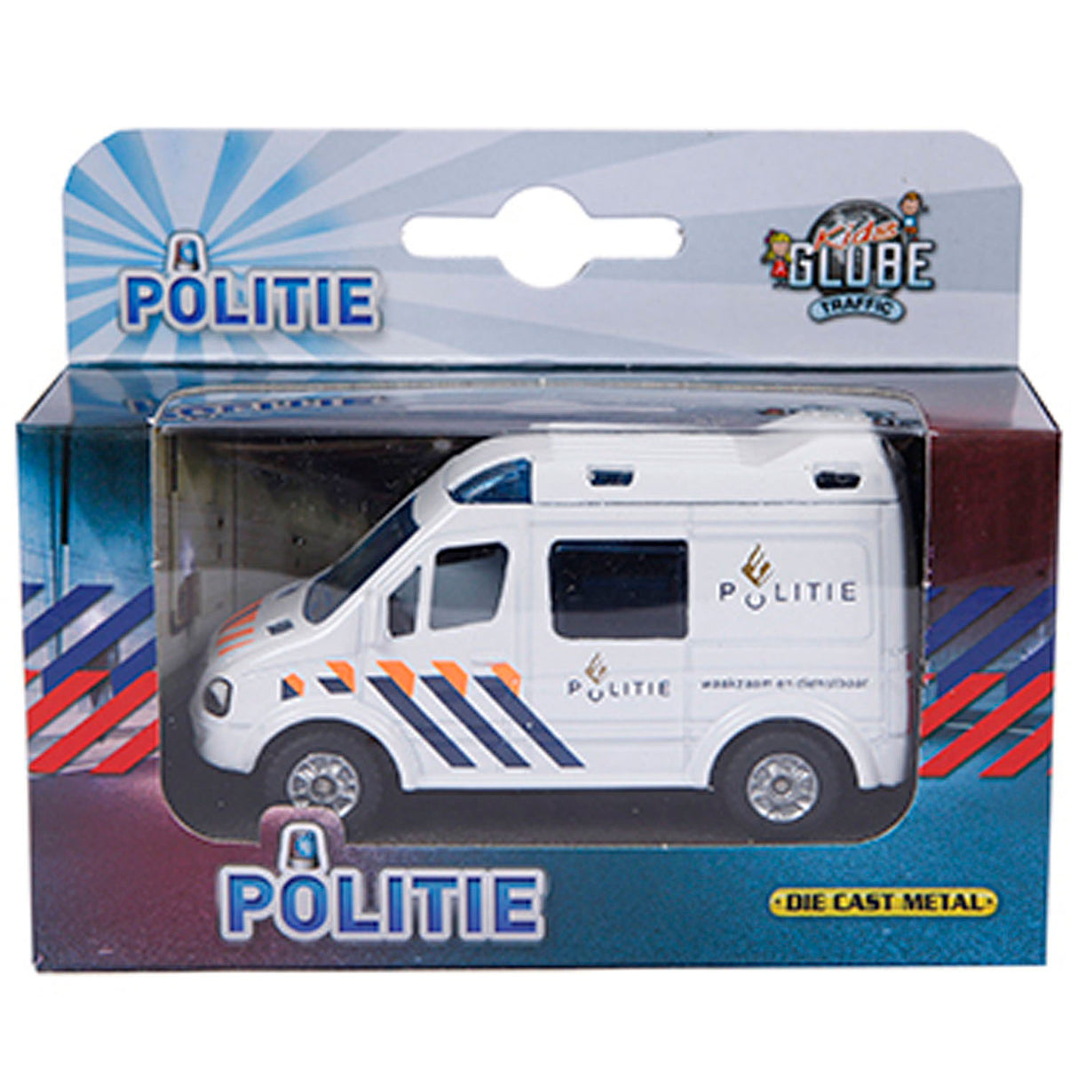 Kids Globe Die Cast Police Car NL, 8cm
