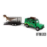 Globo infantil Land Rover fundido com trailer Dino, 29 cm