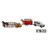 Kids Globe Land Rover with horse trailer