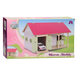 Kanner Globus Päerd Stall rosa mat 2 Këschte an Stockage Sall 1:32