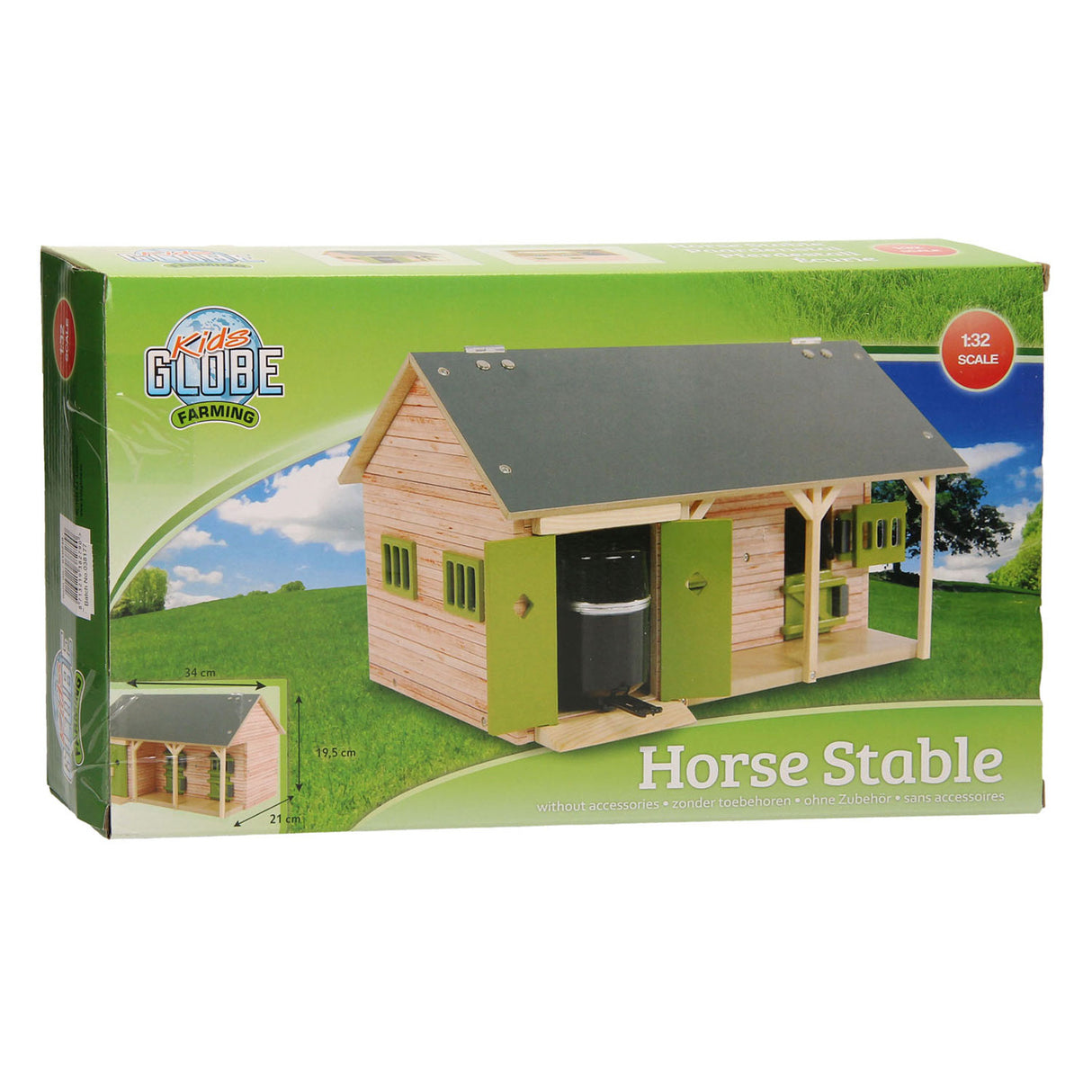Kids Globe Globe Horse Stable z 2 pudełkami i przechowywaniem 1:32