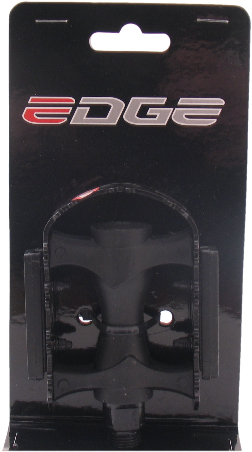 Conjunto de pedal de borda MTB plástico com borda de ferro preto