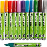 Creativ Company Glass and Porcelain States Color Glitter, 12st.