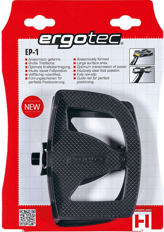 Pedal-Set Ergotec EP-1 Anti-Schlupf-Schwarz
