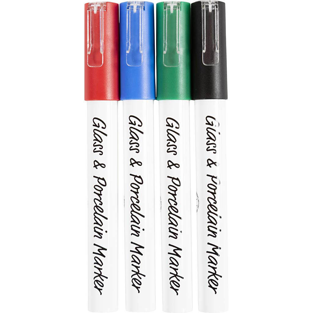 Creativ Company Glasen Porzellan Investieren Sie Farbe, 4st.