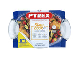 Pyrex ovnsform oval med lokk 5,8l