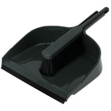 Pro garden stoffer en blik kunststof groen