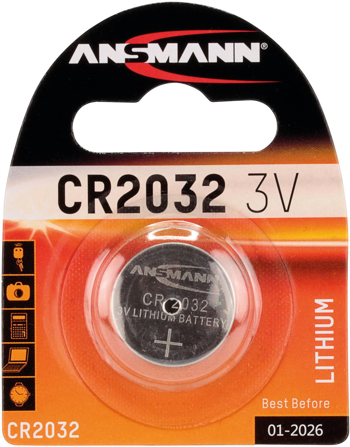Ansmann Lithium button cell CR2032