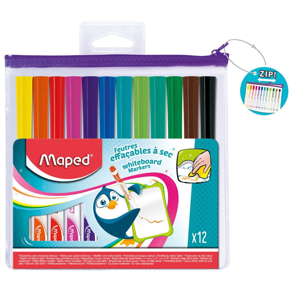 Mapped Whiteboard -Marker 12 Farben