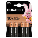 Duracell battery plus aa mn1500 1.5v lr6 alkaline (4 pcs)
