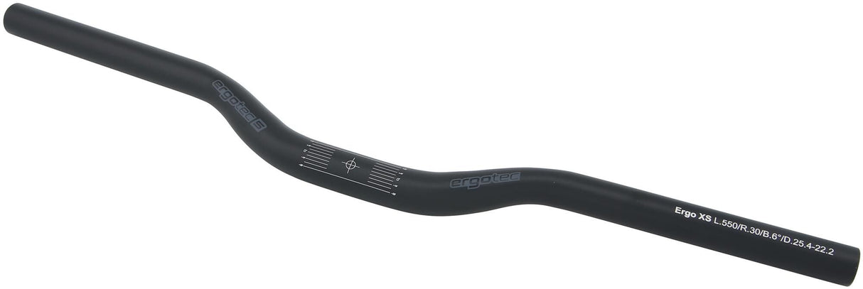 Ergotec handlebar ergo bar ergo s 25.4 570 mm black