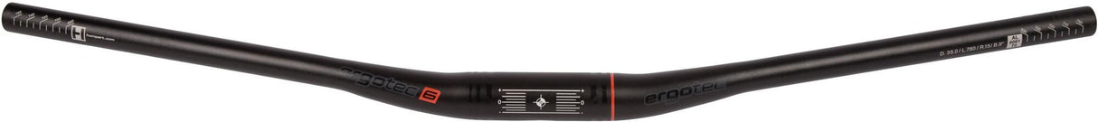 Ergotec -ohjaus Low Riser Ray Ø35.0x780 musta
