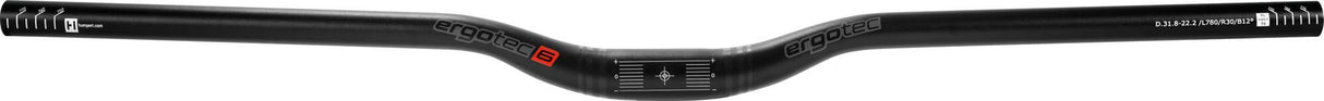 MTB Lähetä Ergotec Riser -palkki 30 Ø31.8 x 780 - musta