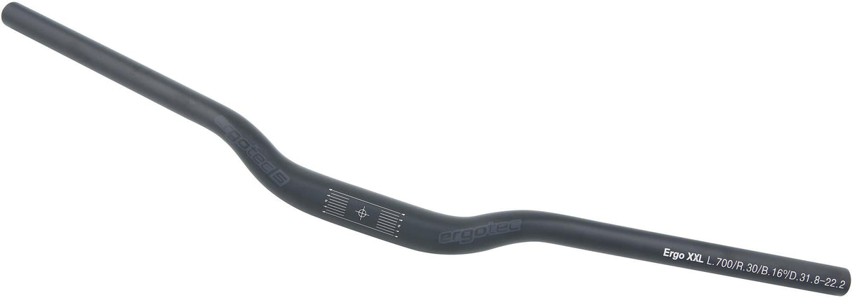 „Ergotec“ vairavimas ergo xxl 31,8 mm 700 mm matinis juodas