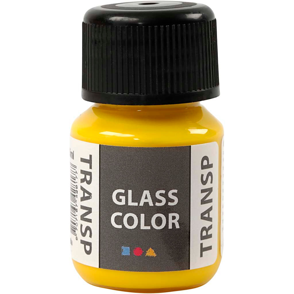 Creative Company Glass Color Transparent Paint - Citro Geel, 30 ml