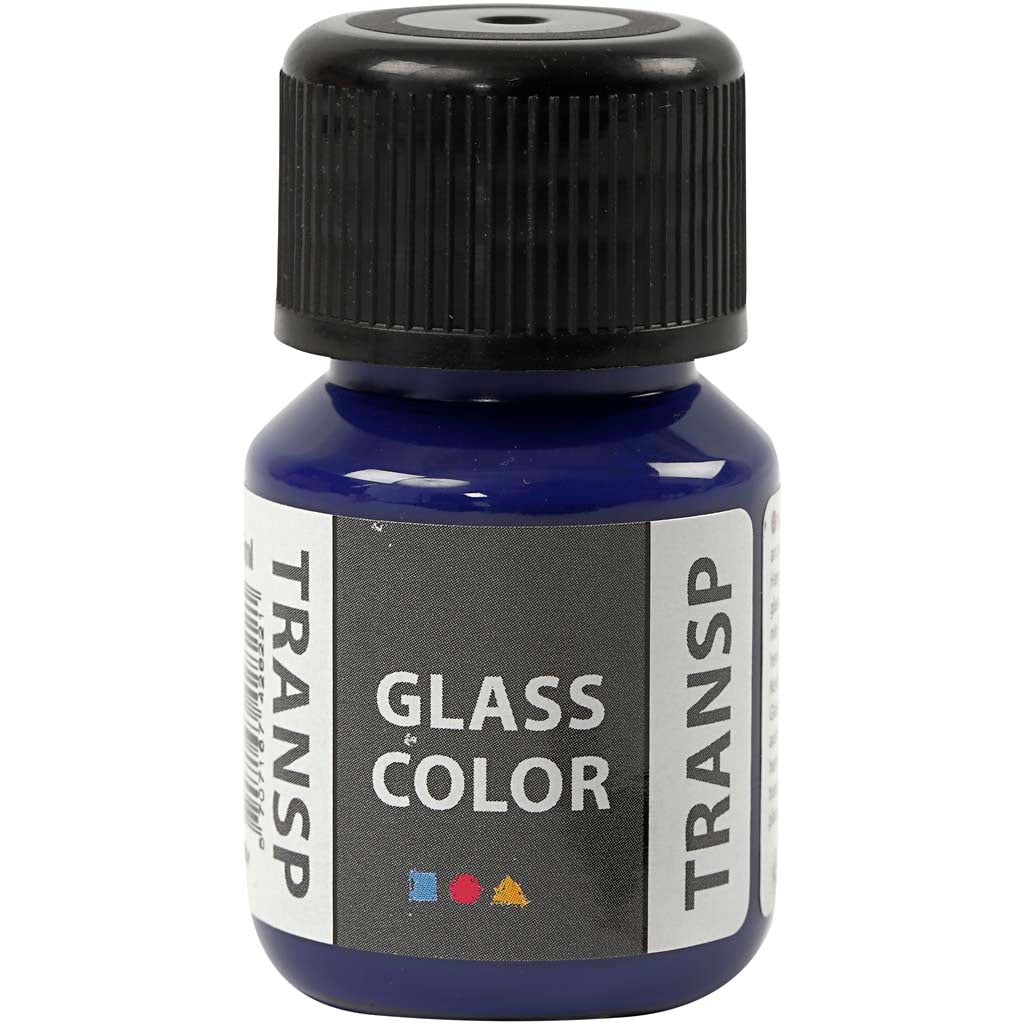 Creative Company Glass Color Transparent Paint - Briliant Blue, 30 ml