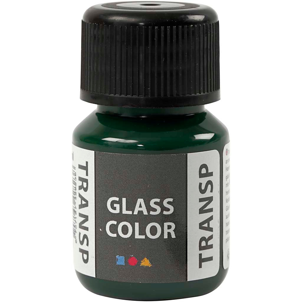 Creative Company Glass Color Transparent Paint - Briliant Green, 30 Ml
