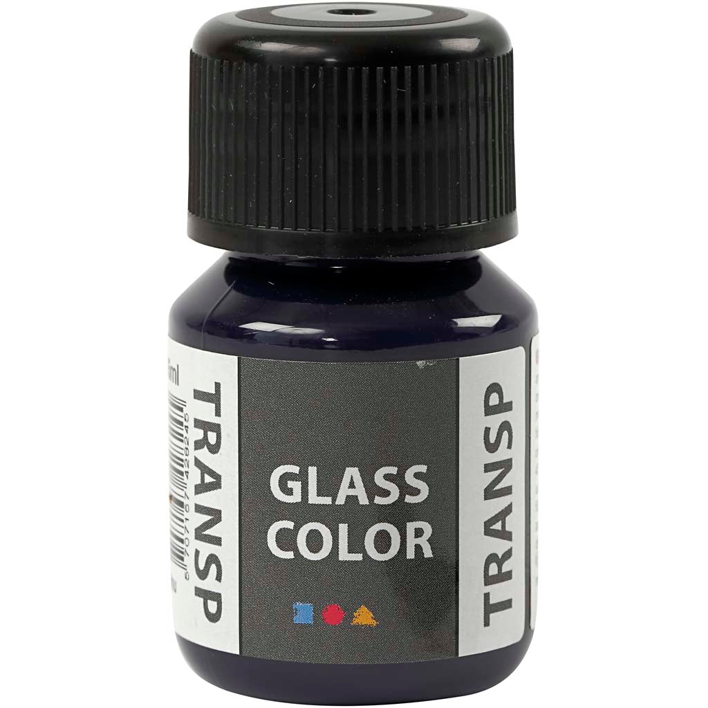Creative Company Glass Color Transparent Paint - Marine Blue, 30 Ml