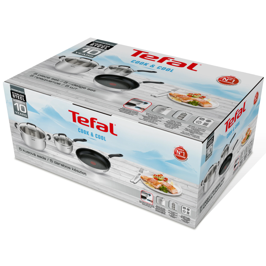 Tefal Cookware Tefal Cook Cool Pan Set 3-části