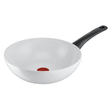 Pentole Tefal Tefal controllo ceramica wok 28 cm bianco
