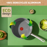 Tefal c42432 renew+ ceramic saucepan 24cm with lid