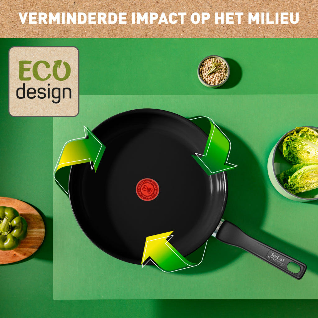 Tefal køkkengrej tefal forny sort stegepande 28 cm sort sort