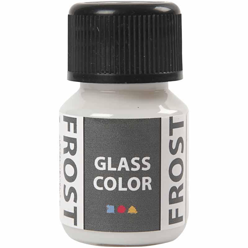 Creative Company Glass Color Frost Paint - White, 30 Ml