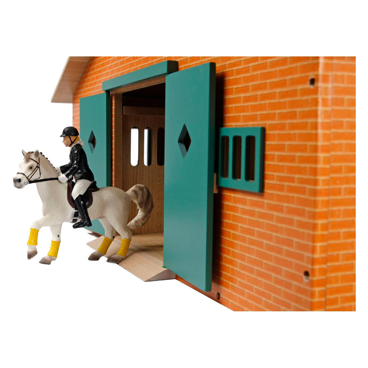 Kids Globe Globe Horse Stable with 7 Boxes, 1:24