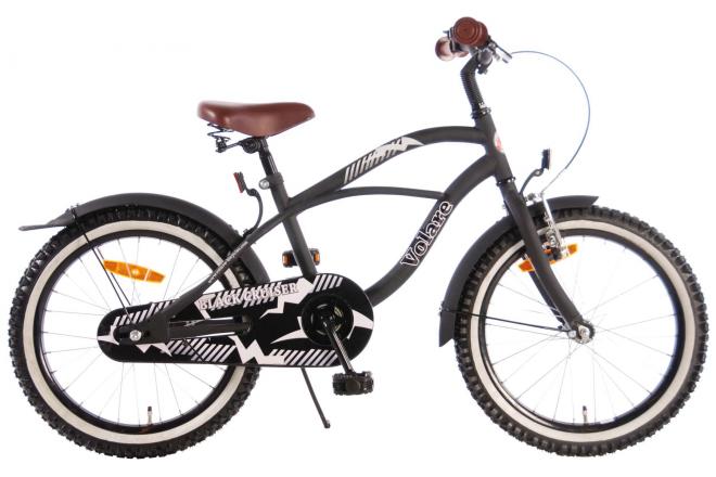 Volare Black Cruiser Kinderbike - Jungen - 18 Zoll - schwarz - 95% versammelte sich