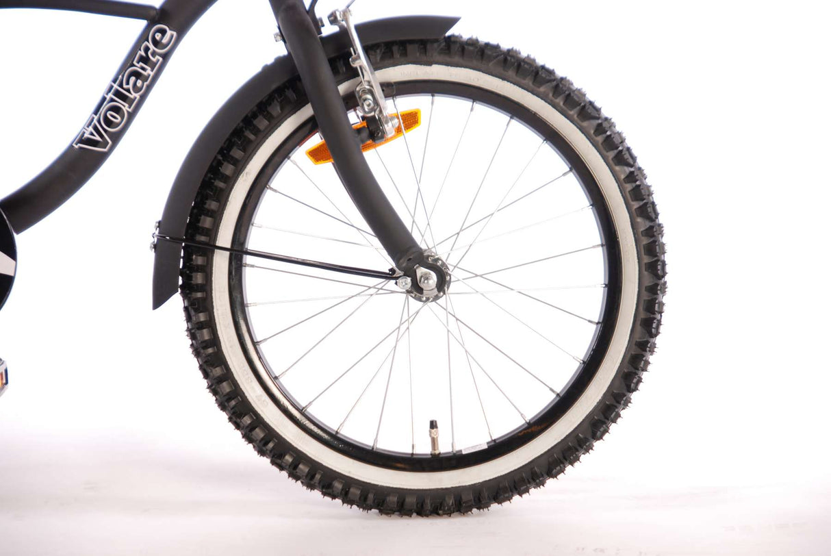 Volare Black Cruiser Kinderbike - Jungen - 18 Zoll - schwarz - 95% versammelte sich