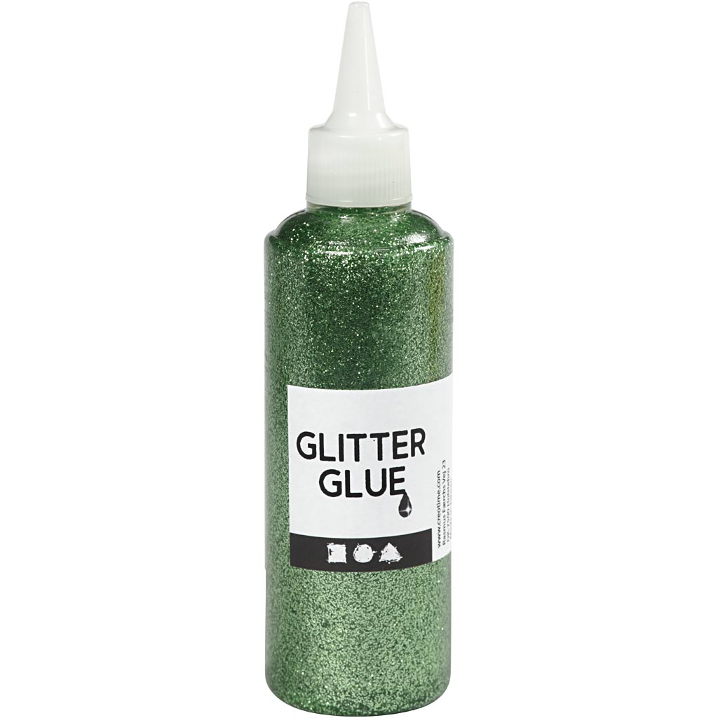 Creav Company Glitter Glue, vihreä, 118 ml 1 pullo
