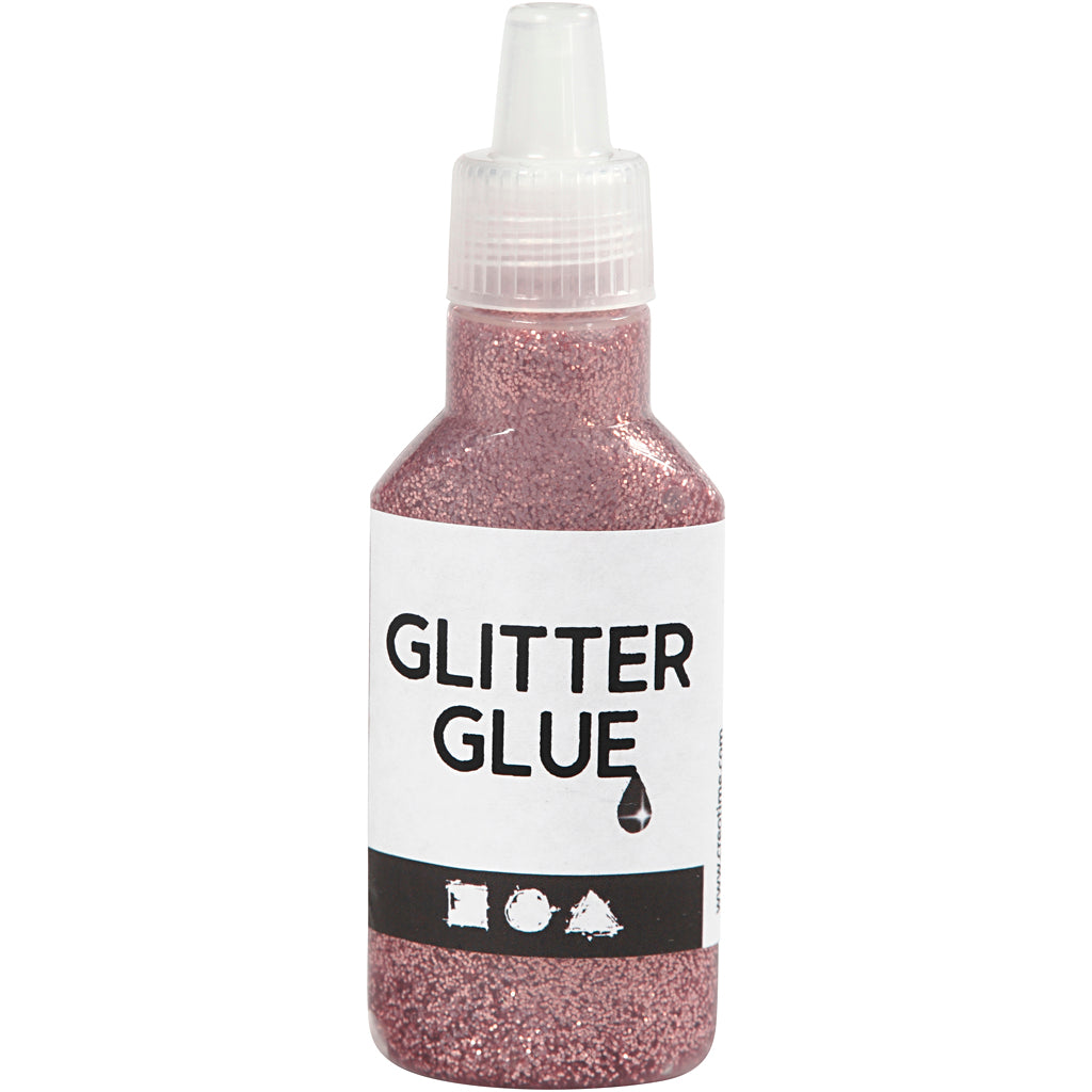 Creativ Company glitter glue pink, 25ml