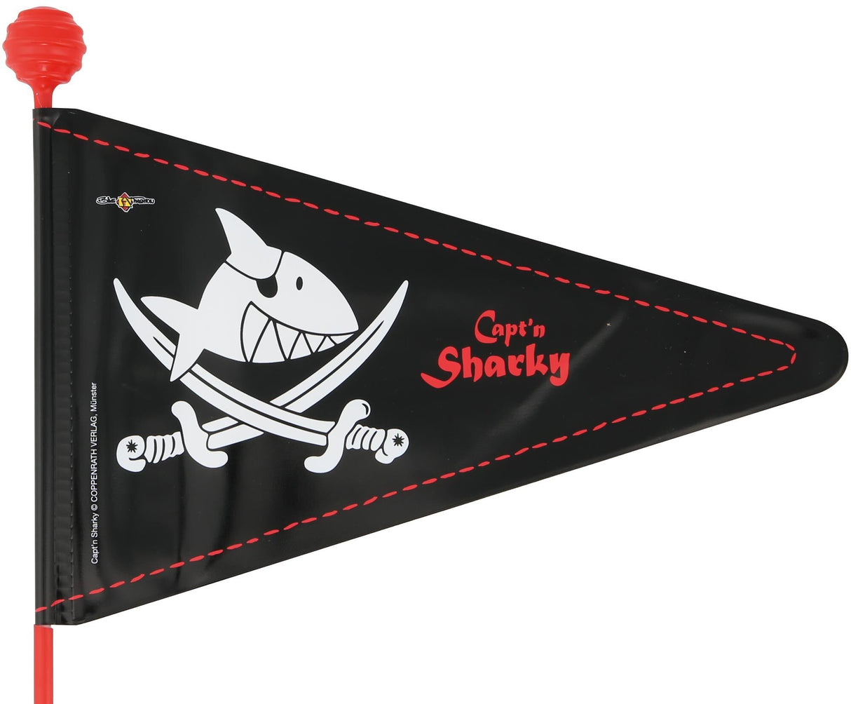 Bike fashion veiligheidsvlag safety flag 2-split caept´n sharky