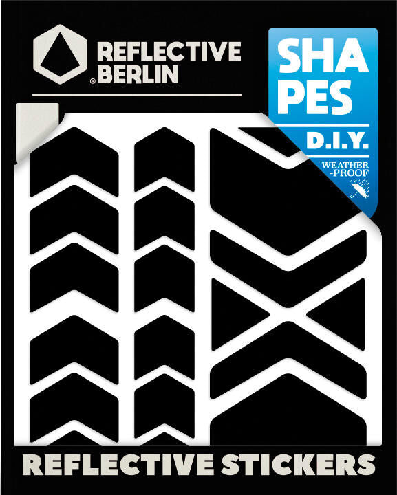 Reflective berlin reflex-stickers shapes refl.sticker refl.berlin chevrons black