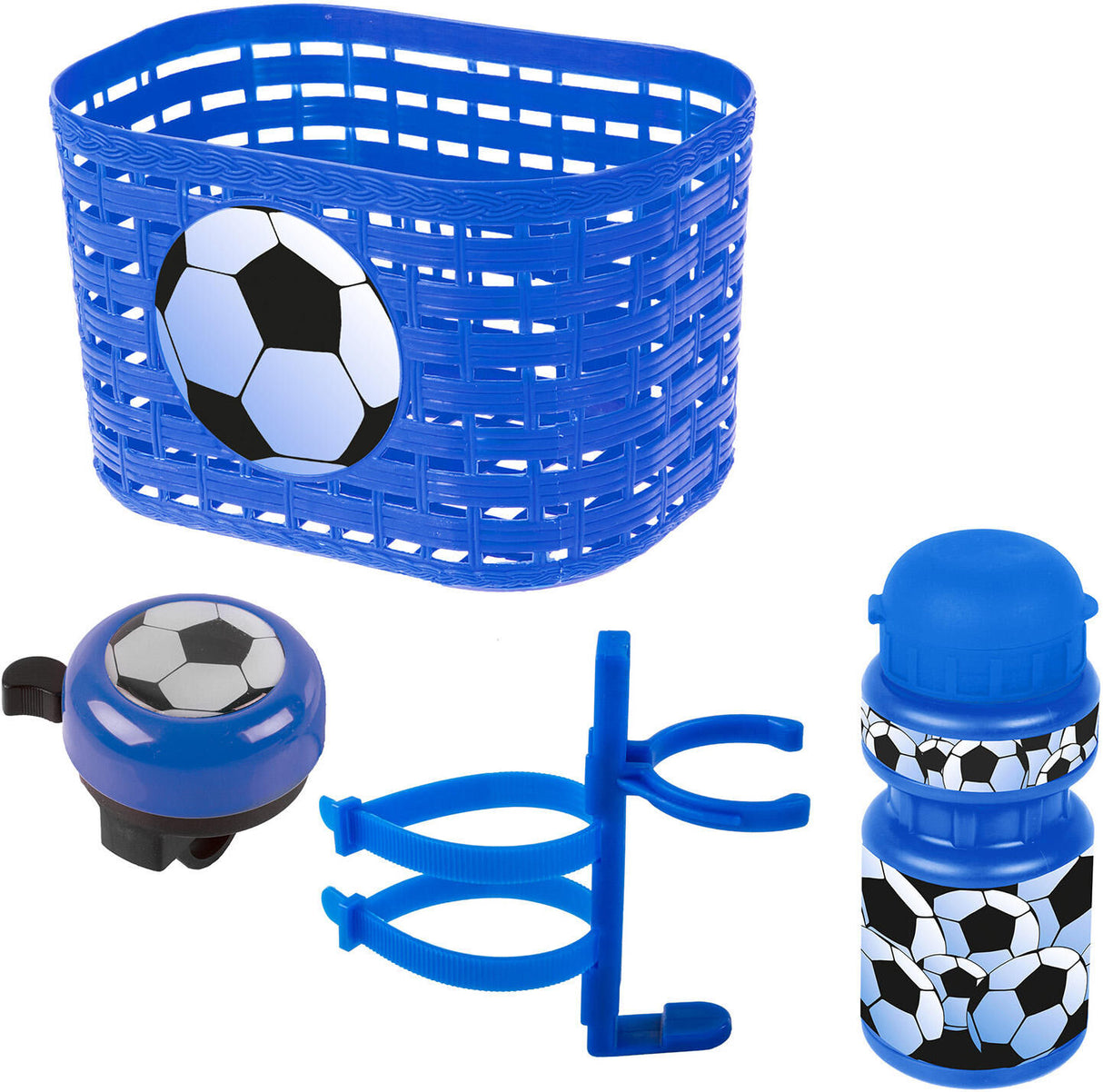 Ventura Accessor Set football Boys Blue White 4-piece