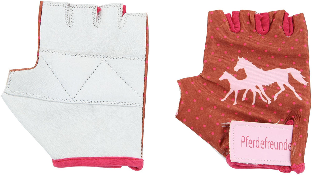 Bike fashion kinderhandschoen paardenvrienden kids gloves horsesfriends size 4