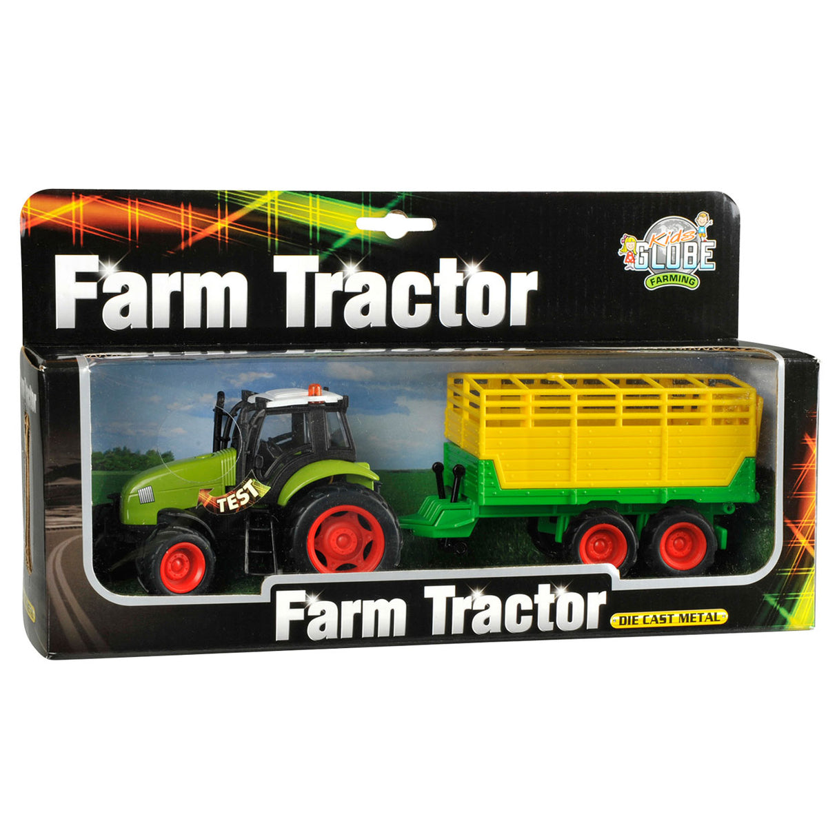 Kids Globe Globe Tractor med trailerlys lyd 1:32