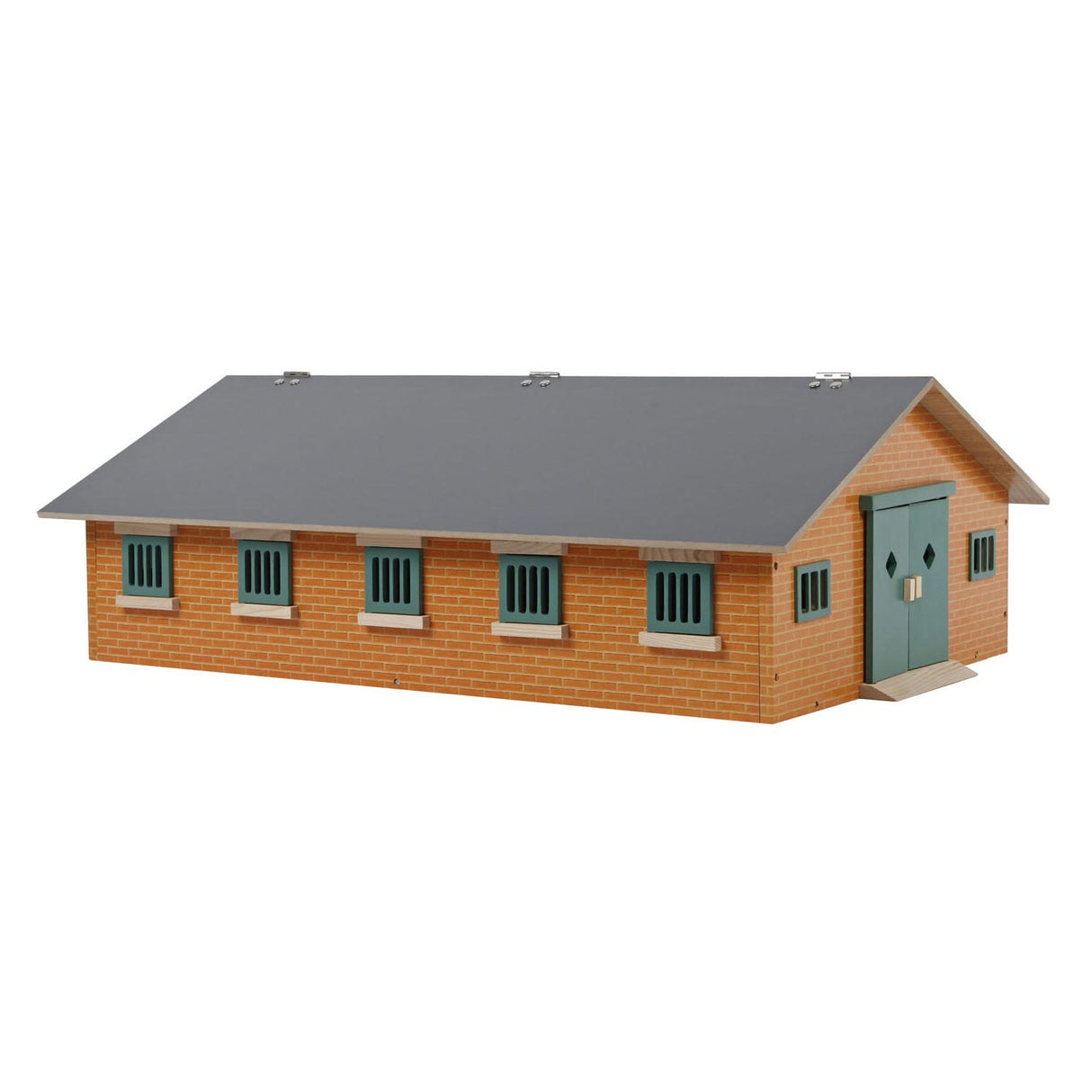Kids Globe Globe Horse Stable Wood with 9 Horse Boxes 1:32