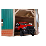 Kids Globe Globe Globe Shed Corner Wood pour 2 tracteurs 1:16