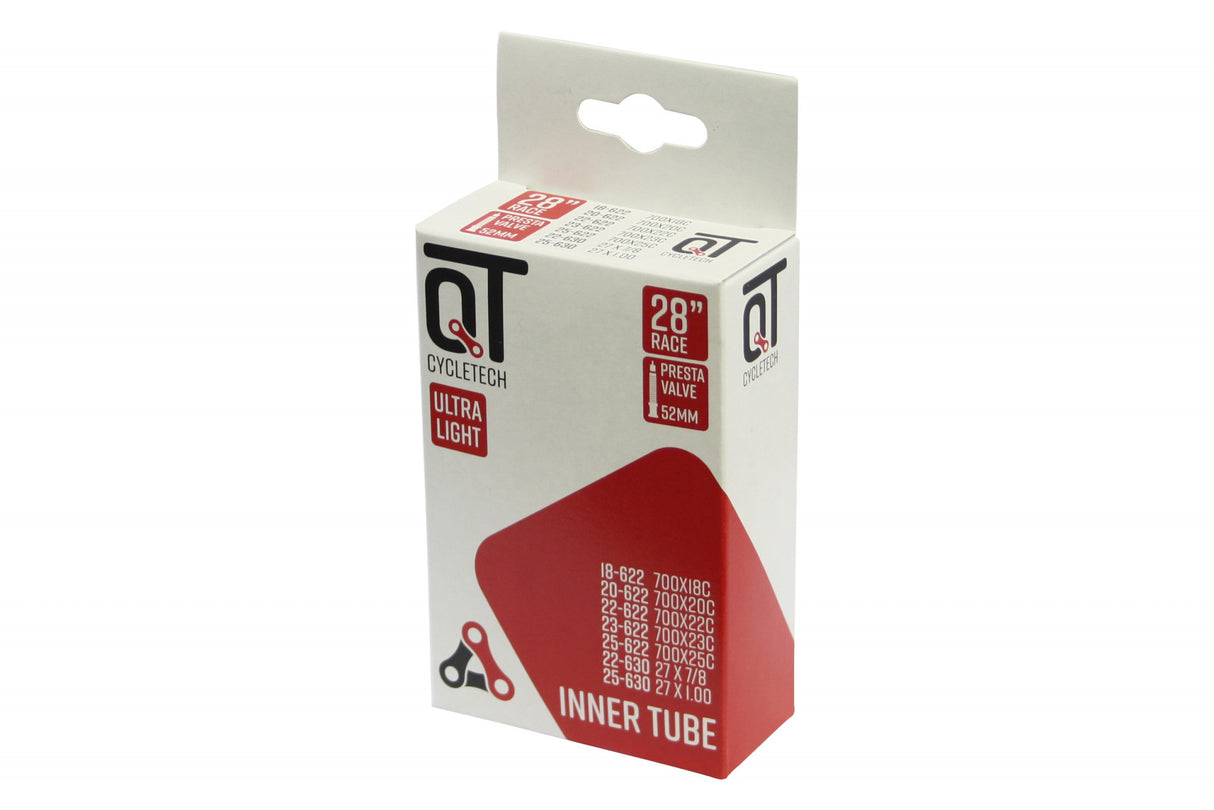 QTCYCHECTECH QT Inner tube SV15 28 Inch Race 18 25-622 Ultra Light 2217394