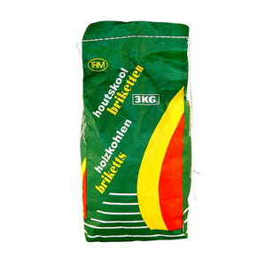 Thm charcoal briquettes bag of 3kg